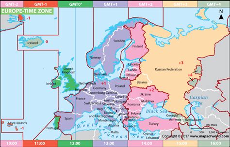 european time zone map|Europe Time Zone Map .